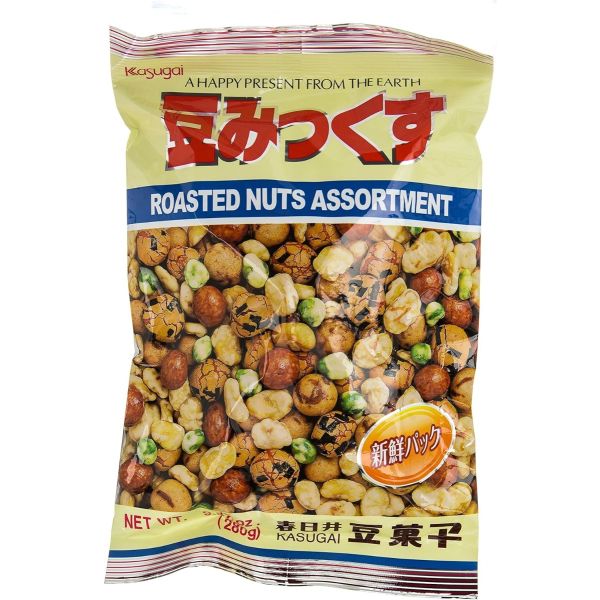 KASUGAI: Assorted Roasted Nut Mix, 8 oz