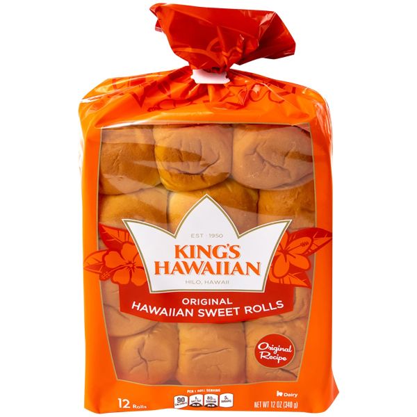 KINGS HAWAIIAN: Original Hawaiian Sweet Rolls, 12 pk