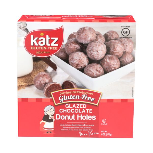 KATZ: Glazed Chocolate Donut Holes, 6 oz