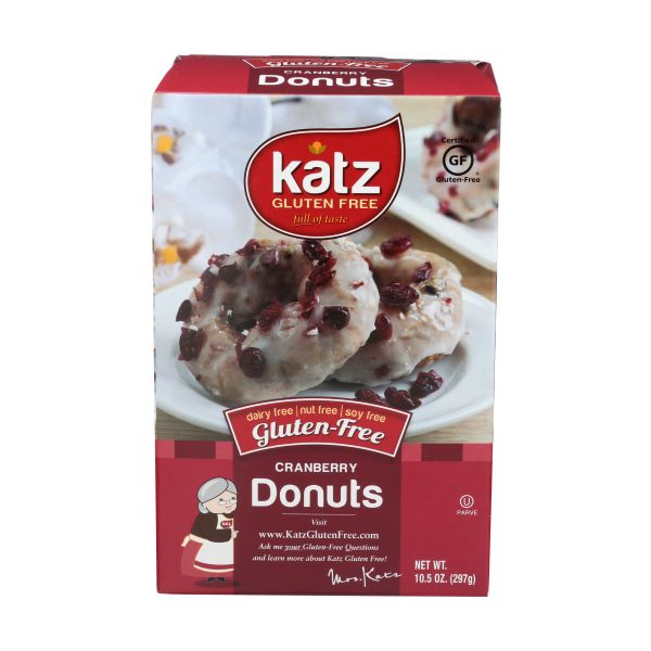 KATZ: Cranberry Donuts Gluten Free, 10.5 oz