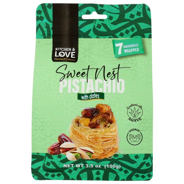 KITCHEN AND LOVE: Sweet Nest Pistachio with Dates, 3.5 oz