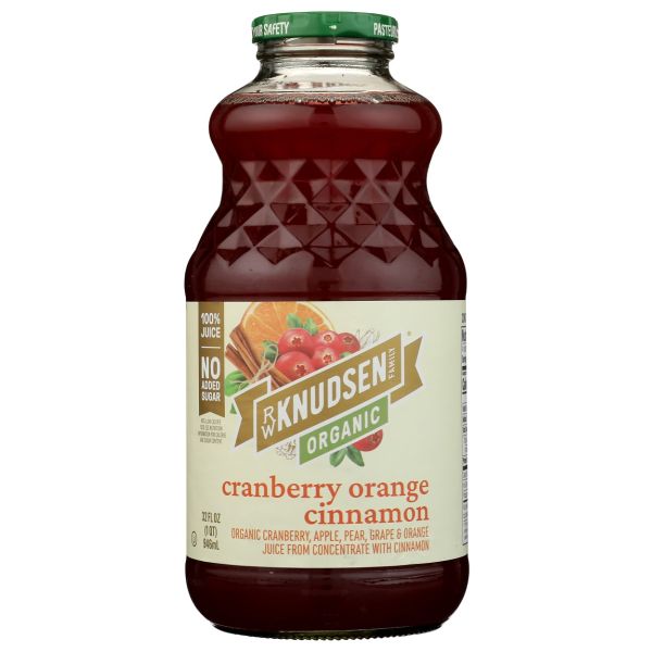 KNUDSEN: Organic Cranberry Orange Cinnamon Juice, 32 fo