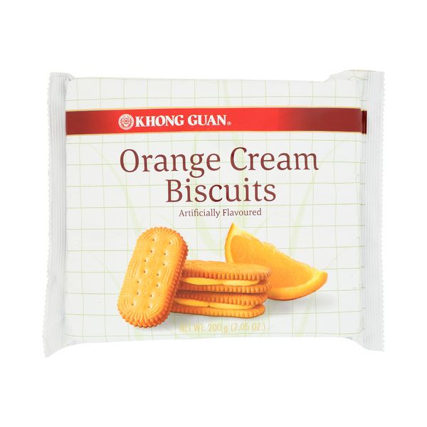 KHONG GUAN: Orange Cream Biscuits, 7.05 oz