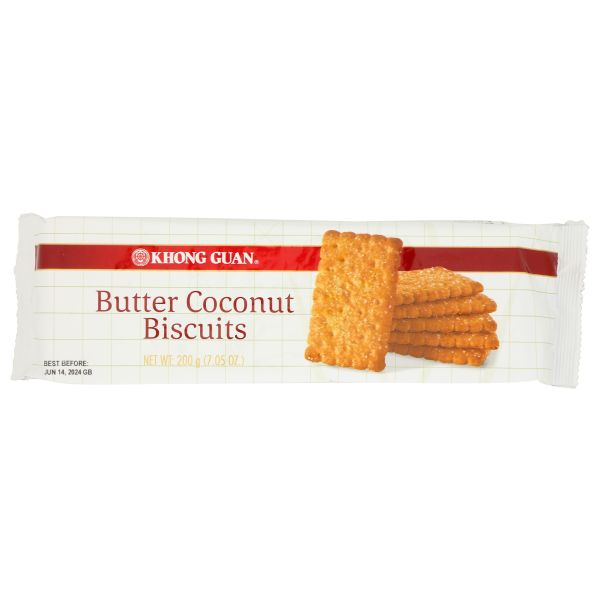 KHONG GUAN: Coconut Butter Biscuits, 7.05 oz