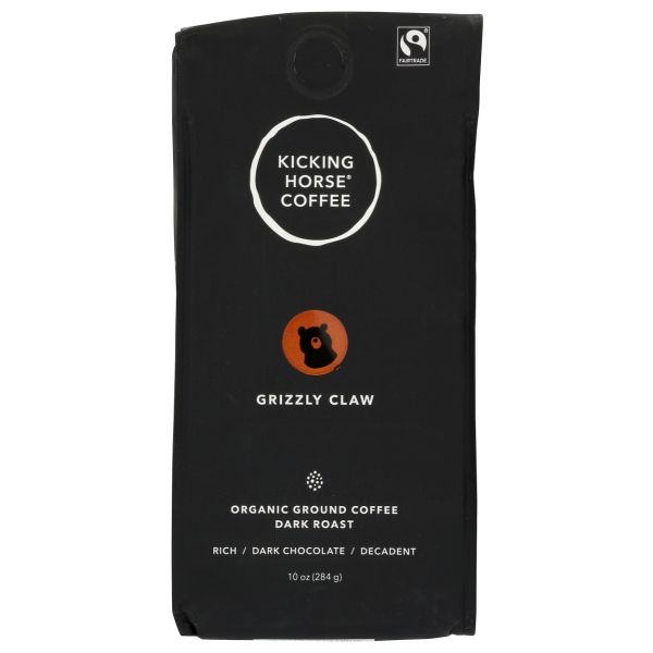 KICKING HORSE: Grizzly Claw Ground Coffee, 10 oz