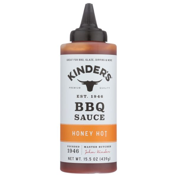 KINDERS: Hot Honey Bbq Sauce, 15.5 fo