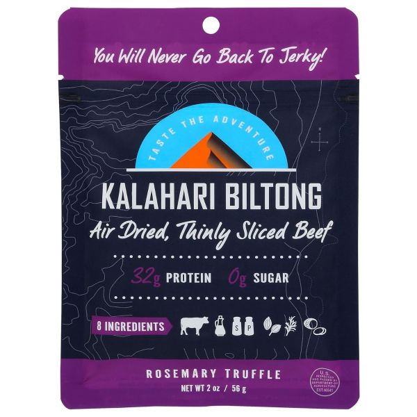 KALAHARI BILTONG: Rosemary Truffle Biltong, 2 oz