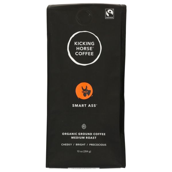 KICKING HORSE: Smart Ass Organic Ground Coffee, 10 oz