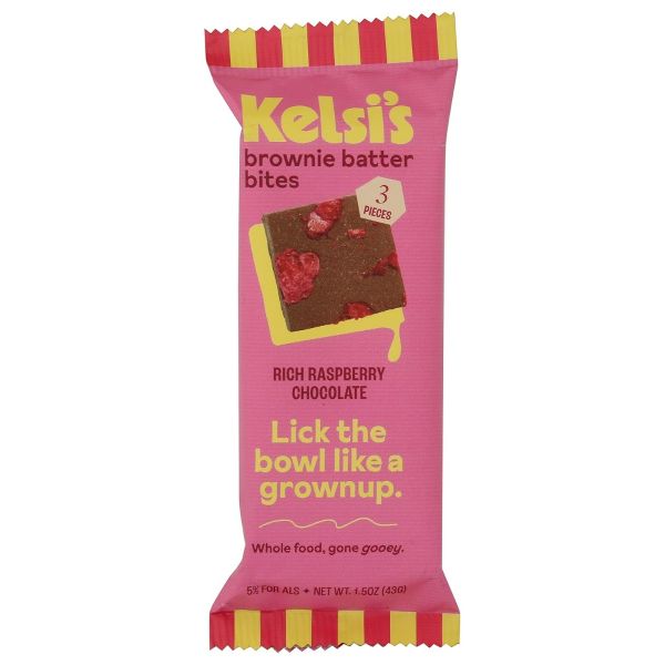 KELSIS KITCHEN: Rich Raspberry Chocolate Bites, 1.5 oz