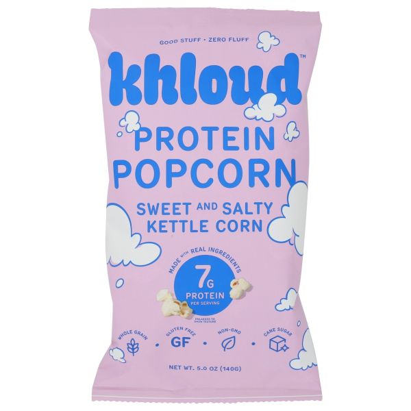 KHLOUD: Sweet and Salty Kettle Corn Protein Popcorn, 5 oz