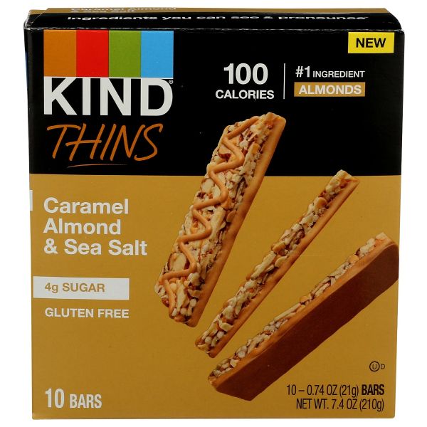KIND: Caramel Nuts Sea Salt with Peanuts, 7.4 oz