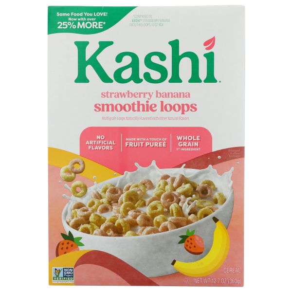 KASHI: Smoothie Loops Strawberry Banana, 12.7 oz