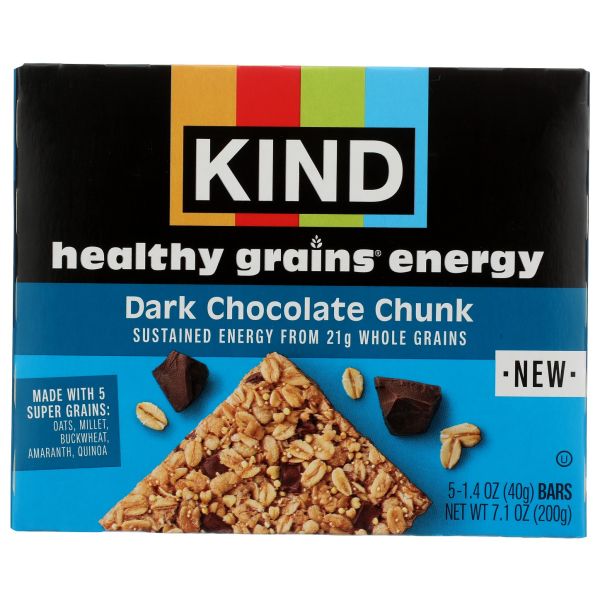 KIND: Dark Chocolate Chunk Bar 5 Count, 7.1 oz
