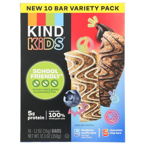 KIND: Kids Blueberry and Chocolate Chip Bars 10 Count, 12.3 oz