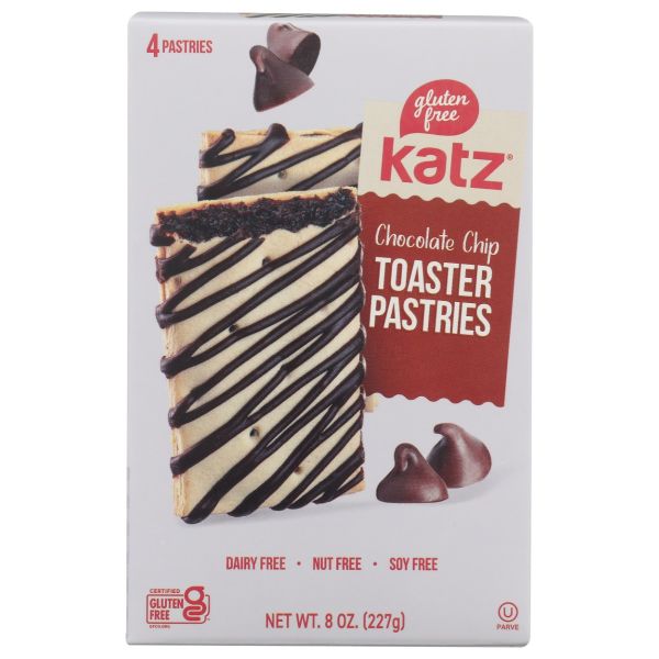 KATZ: Chocolate Chip Toaster Pastries, 8 oz