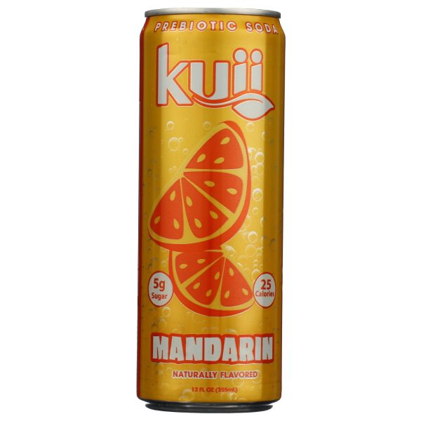 KUII: Mandarin Prebiotic Soda, 12 fo