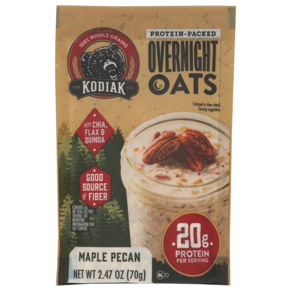KODIAK: Overnight Oats Maple Pecan, 2.47 oz