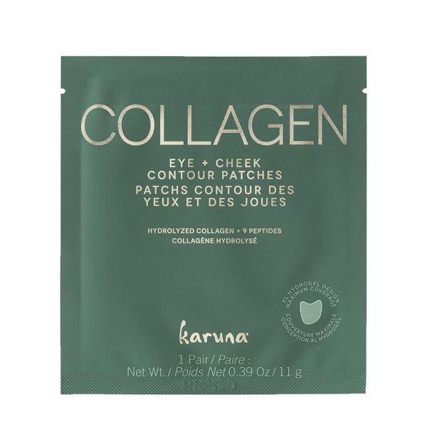 KARUNA SKIN: Collagen Hydrogel Eye Plus Cheek Contour Patches, 0.38 fo