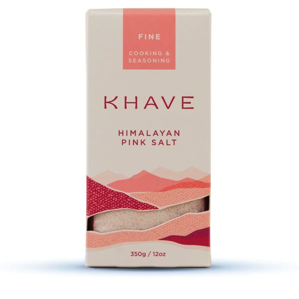 KHAVE: Fine Himalayan Pink Salt, 12 oz
