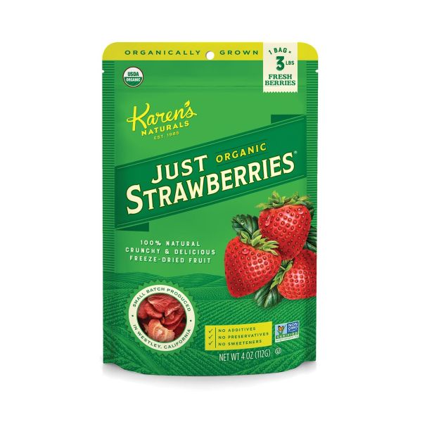 KARENS NATURALS: Organic Just Strawberries, 0.8 oz