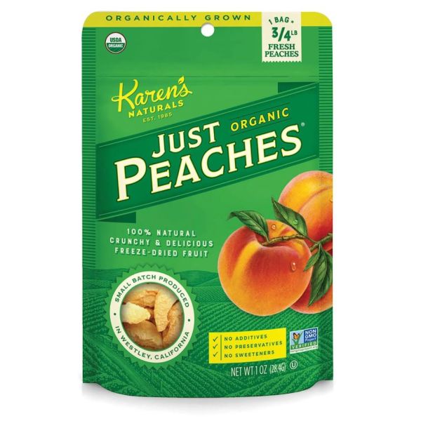 KARENS NATURALS: Organic Just Peaches, 0.7 oz