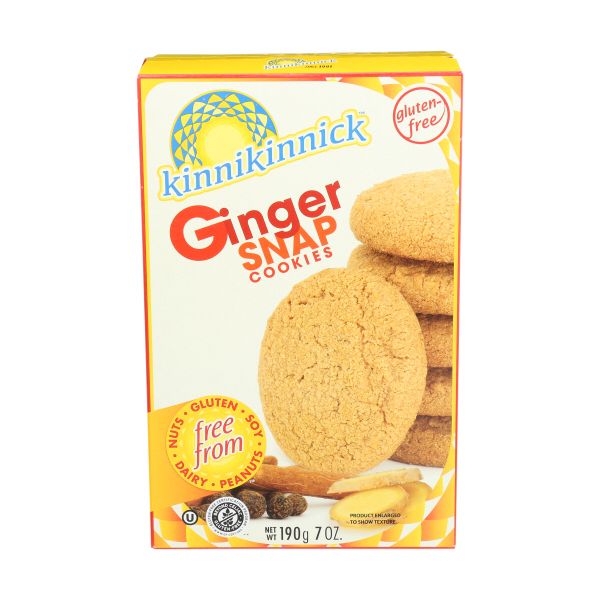 KINNIKINNICK: Ginger Snap Cookies, 7 oz