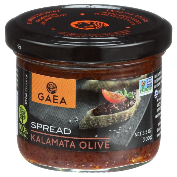 GAEA NORTH AMERICA: Kalamata Olive Spread With Sun Dried Tomatoes, 3.5 oz