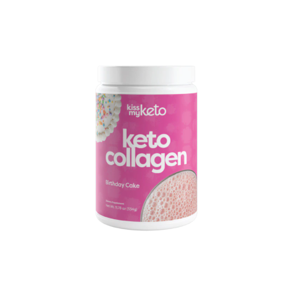 KISS MY KETO: Keto Collagen Powder Birthday Cake, 11.78 oz