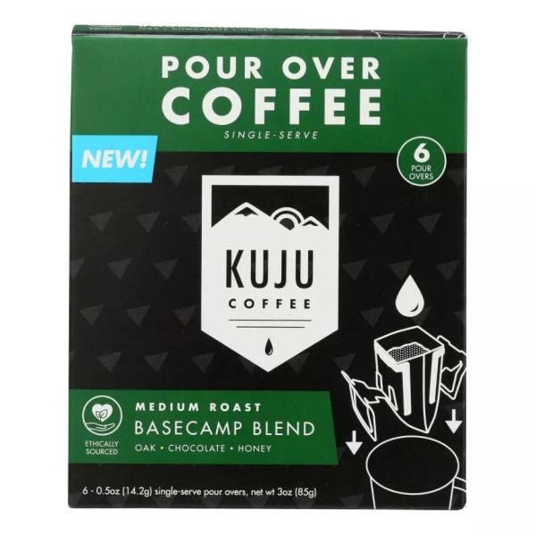 KUJU COFFEE: Basecamp Blend Medium Roast Coffee, 6 ea