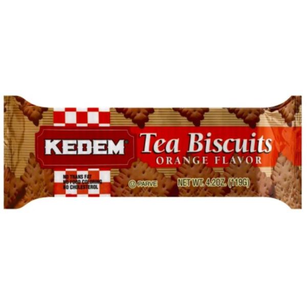 KEDEM: Tea Biscuits Orange Flavor, 4.2 oz