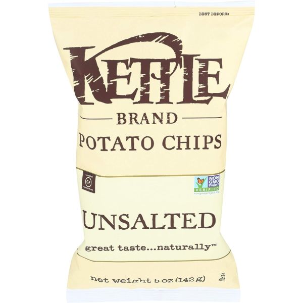 Kettle Brand Organic Potato Chips Sea Salt, 5 Oz