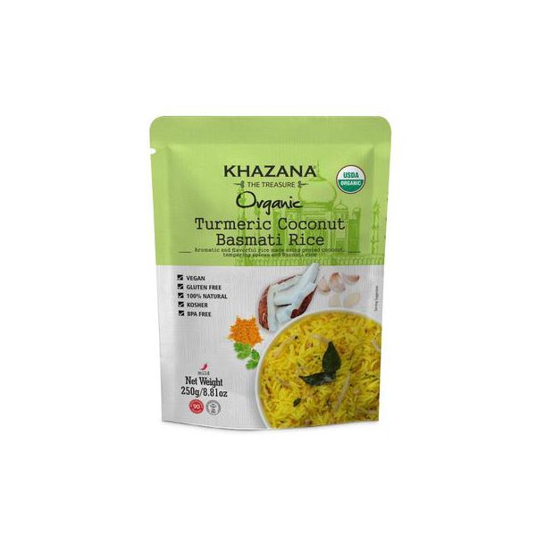 KHAZANA: Rice Basmati Ccnt Rte, 8.81 oz