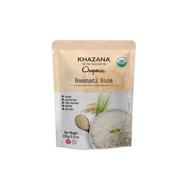 KHAZANA: Rice Basmati Rte, 8.81 oz