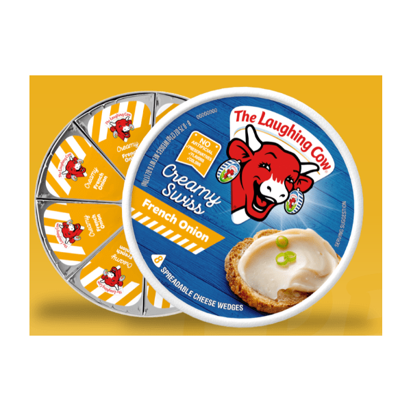LAUGHING COW: Creamy Swiss French Onion 8 Wedges, 6 oz