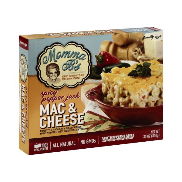 MOMMA BS: Spicy Pepper Jack Mac and Cheese Family Size, 30 oz