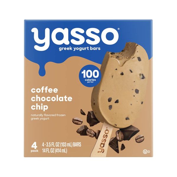 YASSO: Ice Cream Bar Coffee Chocolate Chip, 14 fo