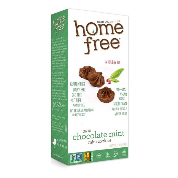 HOME FREE: Chocolate Mint Mini Cookies, 5 oz