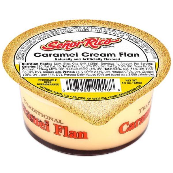 SENOR RICO: Caramel Cream Flan, 4.50 oz