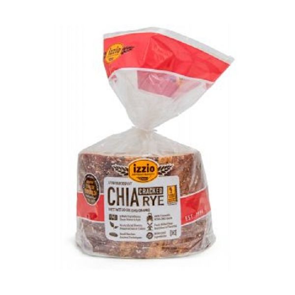 IZZIO ARTISAN BAKERY: Chia Cracked Rye Bread, 10 oz