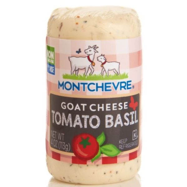 MONTCHEVRE: Goat Cheese Tomato Basil Log, 4 oz
