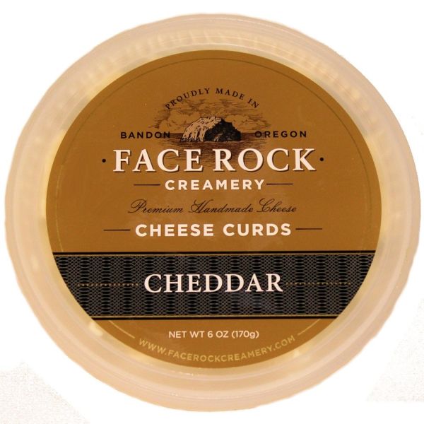 FACE ROCK: Cheese Curds Cheddar, 6 oz