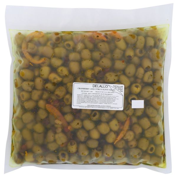 DELALLO: Cranberry and Citrus Olives Salad, 5 lb