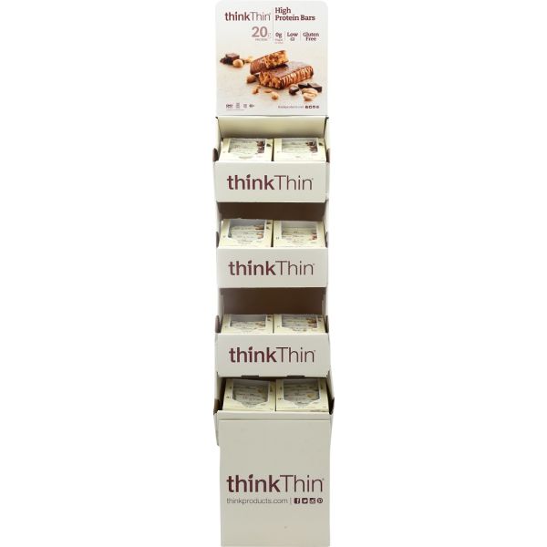 THINK THIN: High Protein Bars 4 Variety 160 Pieces Display, 1 ds
