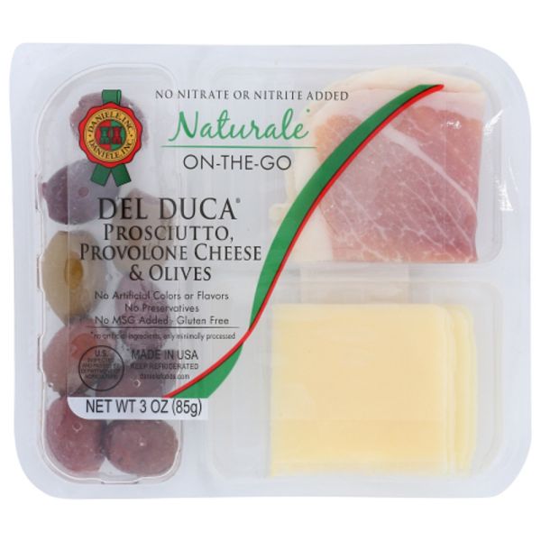 DANIELE: Prosciutto, Provolone Cheese & Olives Snack Pack, 3 oz