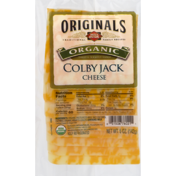 DIETZ AND WATSON: Colby Jack Pre-Sliced Cheese, 5 oz