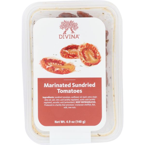 DIVINA: Marinated Sundried Tomatoes, 4.90 oz