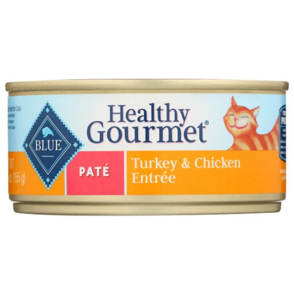 BLUE BUFFALO: Healthy Gourmet Adult Cat Food Turkey and Chicken Entrée, 5.50 oz
