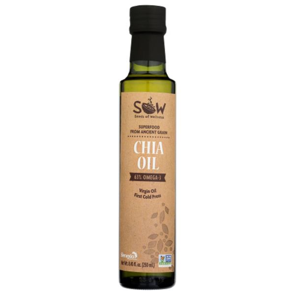 SOW: Chia Oil First Cold Pressed, 8.45 fl oz