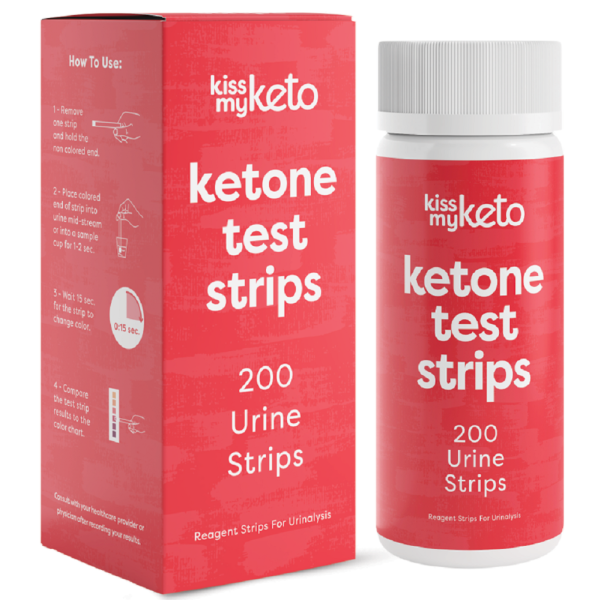 KISS MY KETO: Ketone Urine Test Strips, 200 pc