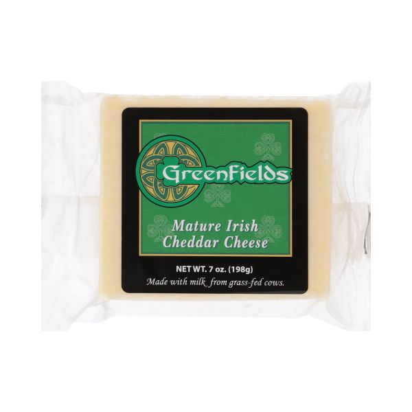 GREENFIELDS: Cheese Cheddar Mature Irish Aged, 7 oz